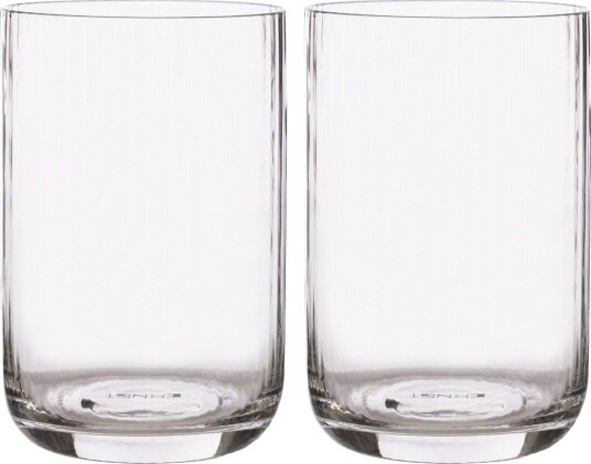 Ernst drikkeglass riflet 2-pakning 50 cl Ernst drikkeglass riflet 2-pakning 50 cl