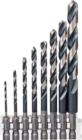 Bosch 2-10 mm HSS Impact Control Metallbor Sett med 8 Deler