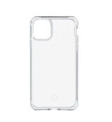 ITSKINS HYBRID // CLEAR - Baksidedeksel for mobiltelefon - polykarbonatbakside, polymer edging - gjennomsiktig - for Apple iPhone 12 mini