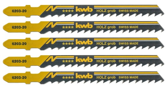 KWB Stikksagblad, Tre, Grovt, 5 Stk.
