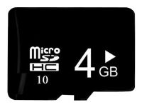 CoreParts - Flashminnekort - 4 GB - Class 10 - microSDHC - svart - oppusset