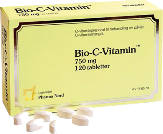Pharma Nord Bio C Vitamin tabletter 750mg 120 stk. i blisterpakning