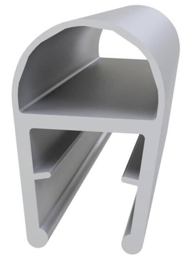 Vikingbad Nisjedør Pakningslist 6mm Liam PVC 190,2cm Klar