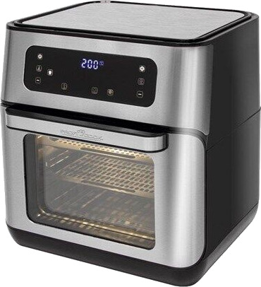 ProfiCook PC-FR1200 XXL Airfryer 11 Liter Rustfritt Stål / Svart med 1500W