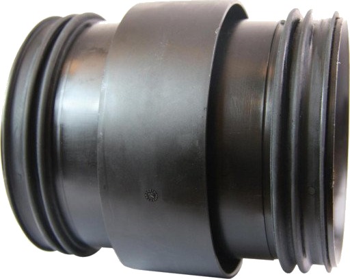 Smartline 110 mm PP skjøtenippel sort