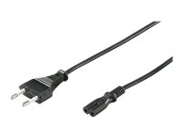 MicroConnect - Strømkabel - Type C (hann) til IEC 60320 C7 - AC 250 V - 2.5 A - 1 m - svart