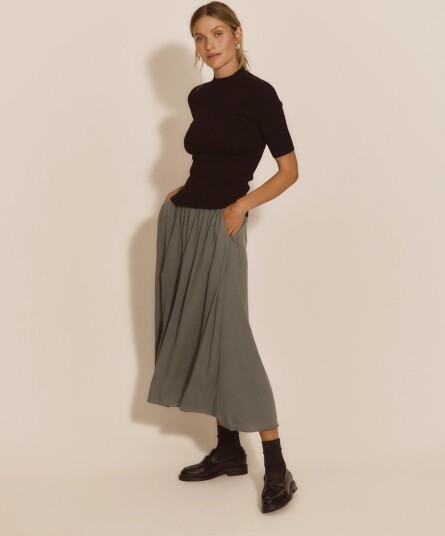 Rosemunde Rwelif Mw Midi Skirt Green 34