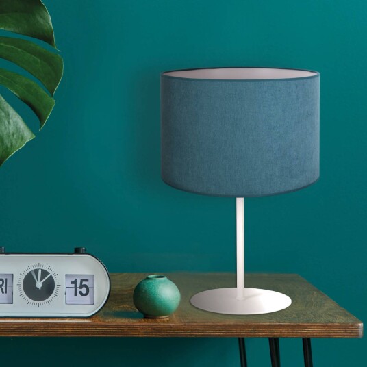 Duolla Bordlampe Pastell Roller høyde 30 cm turkis