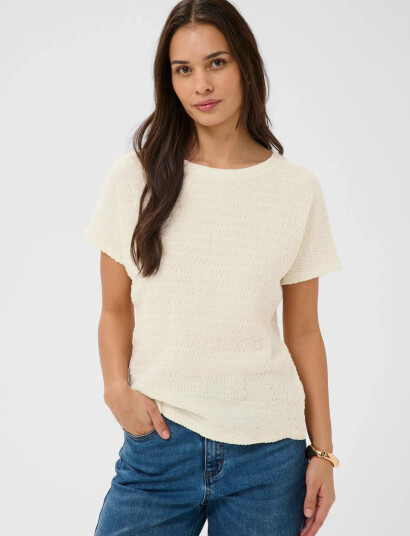 Kaffe Kafelicity S/S Blouse Cream XL