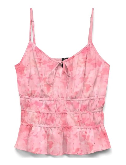 Vero Moda Vmsmilla Detail Singlet Wvn - Pink - XL Vero Moda Vmsmilla Detail Singlet Wvn - Pink - XL