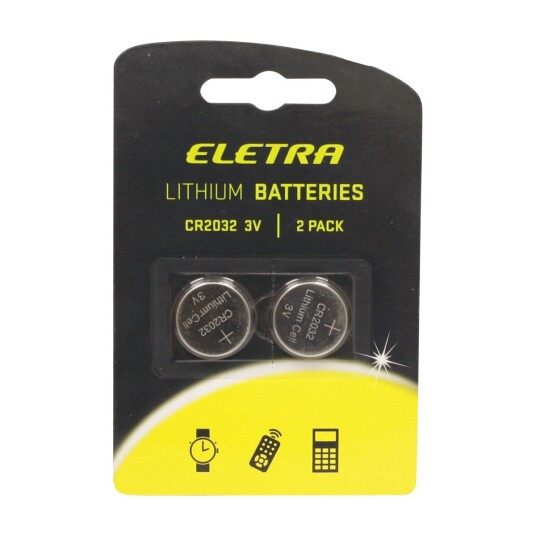 ELETRA CR2032 BATTERI, 2 PK