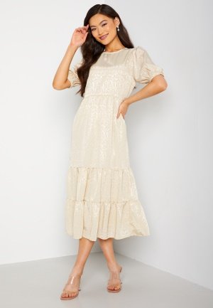 Happy Holly Cassie Satin Dress Champagne 44/46 Happy Holly Cassie Satin Dress Champagne 44/46