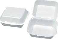 Burgerboks Xl 190X186x108 Mm Xps Hvid 1509,3 Ps X 100 Stk/Krt