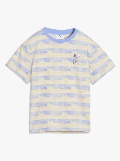 PUMA Puma X Gabby S Dollhouse Relaxed Aop Tee   Cream   98