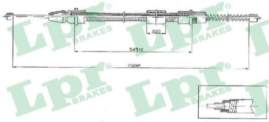 Bremsewire LPR C0634B Bremsewire LPR C0634B