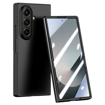 Samsung Galaxy Z Fold7 Plast deksel med Ytre Beskyttelsesglass   svart