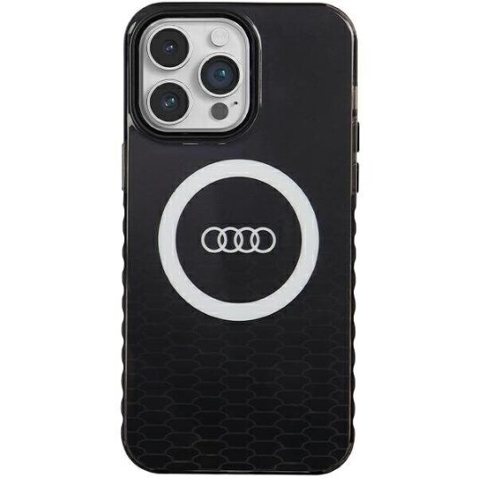 Deksel Audi Iml Big Logo Magsafe Deksel Iphone 14 Pro Max 6,7" Svart/Svart Hardcase Au-Imlmip14pm-Q5/D2-Bk