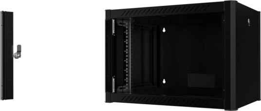 Lanview By Logon Rack Skap 60 X 45 Pro Veggmonterbar Svart Ral 9005 7U 19"