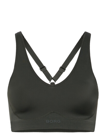 Björn Borg Borg Mid V Support Sports Bra   Khaki green   S