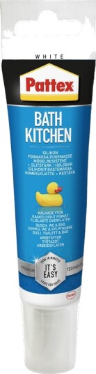 Pattex Silikonfuge Bad & Kjøkken Hvit 50ml Pattex Silikonfuge Bad & Kjøkken Hvit 50ml