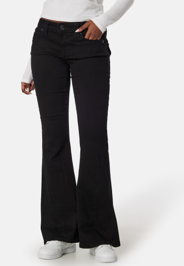 True Religion Joey Low Rise Flare Black Body Rinse 26