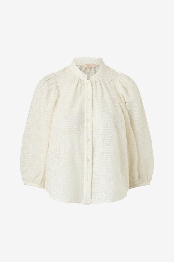 byTimo Bluse Checks Blouse Hvit byTimo Bluse Checks Blouse Hvit