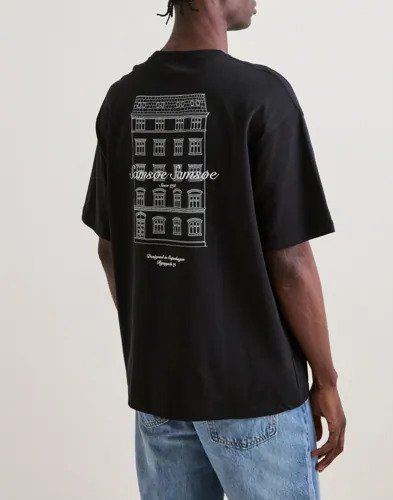 Samsøe Samsøe Sauni T shirt 11725 T skjorte med trykk Svart