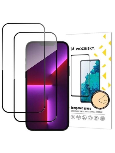 Wozinsky Set of 2 Full Glue Tempered Glass for iPhone 17 Pro Max