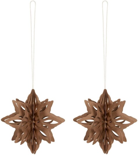 Cooee Design Paper Nova Star pynt 2 pakn. Coffee Cooee Design Paper Nova Star pynt 2 pakn. Coffee