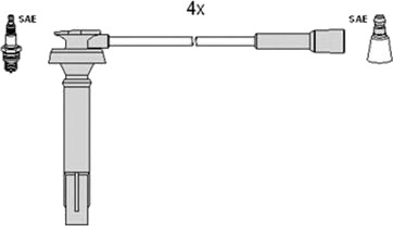 Tennplugg kabelsett HITACHI 134370