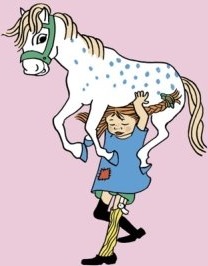 Pippi Langstrømpe Pippi Greeting Card W. Envelope Pink Blue ONE SIZE Pippi Langstrømpe Pippi Greeting Card W. Envelope Pink Blue ONE SIZE