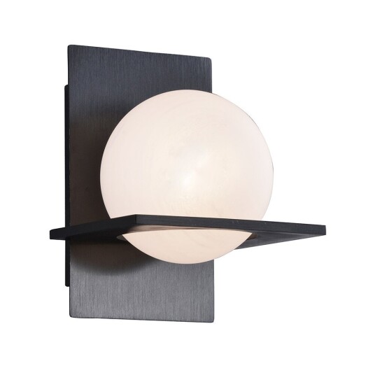 Lucande Kulka vegglampe 1-lampe glaskuppel