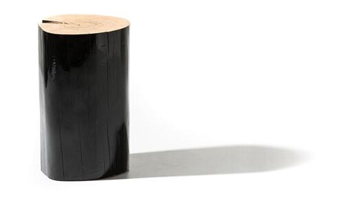 Gervasoni Log M Sidebord Sort Lakkert