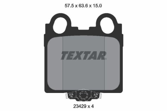 Bremseklosser TEXTAR 2342901 Bremseklosser TEXTAR 2342901