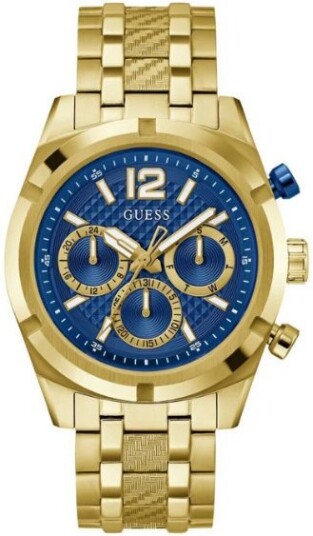 Guess Herreklokke GW0714G2 Resistance Blå/Gulltonet stål Ø44 mm