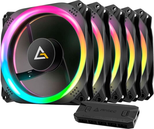 Antec PRIZM 120 ARGB PC-vifte 120mm 2000 RPM 5-pakning