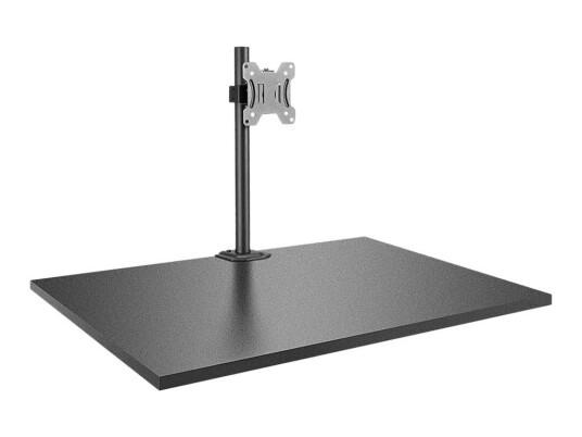 LINDY Single Display Short Bracket w/ Pole & Desk Clamp - monteringssett - justerbar arm - for Skjerm - sølv LINDY Single Display Short Bracket w/ Pole & Desk Clamp - monteringssett - justerbar arm - for Skjerm - sølv