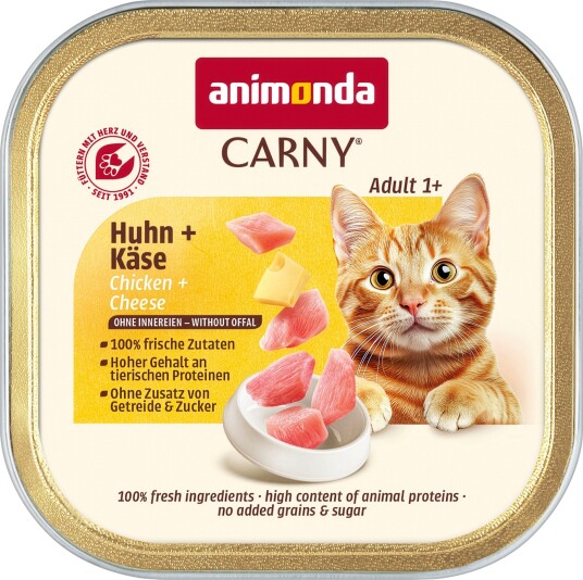 Animonda Carny Våtfôr Adult & Ost Kylling 32 X 85 G