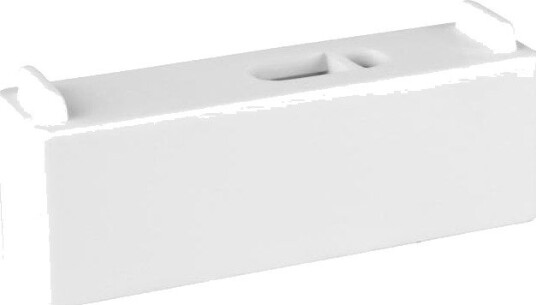 Faluplast 16220 Distanseblokk 20 x 60 mm, for enkel/dobbel klemme, hvit, Installasjon