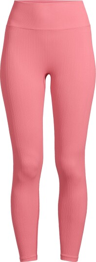 Casall Women's Multi Rib Seamless High Waist Tights Soft Berry S