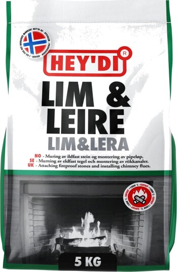 Heydi Mørtel Lim Og Leire 5kg Heydi Mørtel Lim Og Leire 5kg