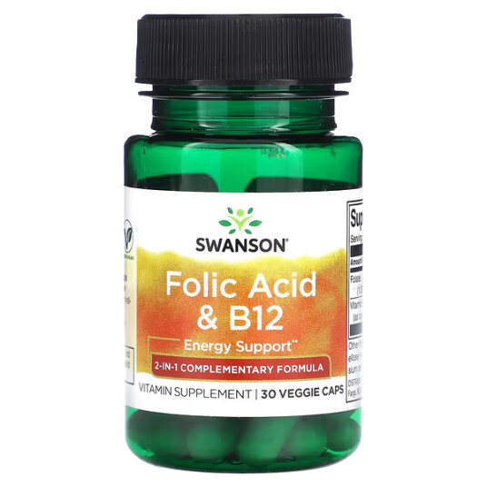 Swanson Folsyre & B12