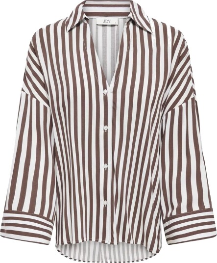 JDY Jdylaurel Life 7/8 Shirt Wvn   Brown   S