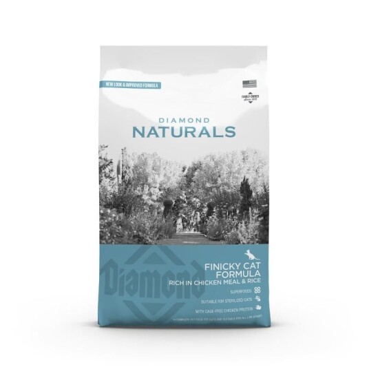 Diamond Naturals Finicky Cat Chicken & Rice Tørrfôr Til Katt 3 kg