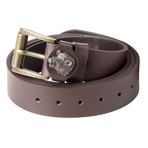 Leather belt ,buckle with decorative wild boar theme 30 mm wide 110 cm 110cm Leather belt ,buckle with decorative wild boar theme 30 mm wide 110 cm 110cm
