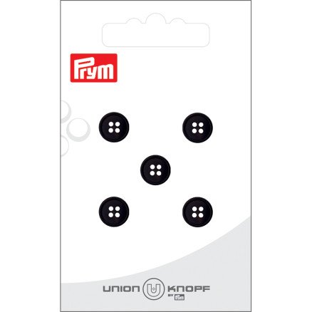 Prym plastknapp svart 9 mm 5 stk