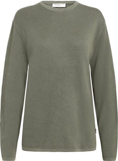 Tom Tailor Basic Structred Crew Neck Knit Khaki green M Tom Tailor Basic Structred Crew Neck Knit Khaki green M