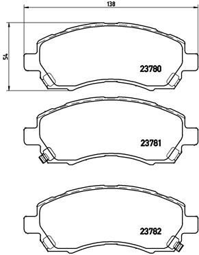 Bremseklosser BREMBO P 78 009