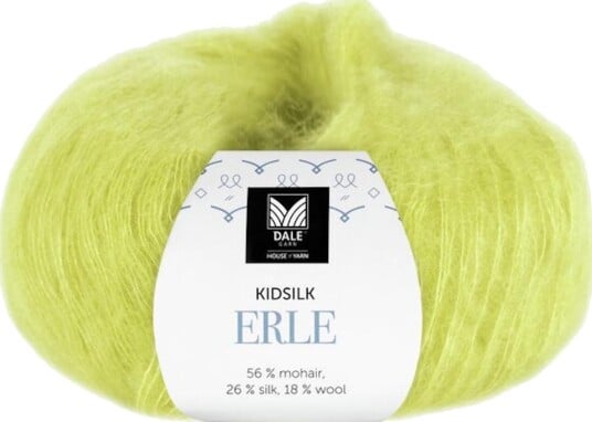 Dale Garn Kidsilk Erle Pæregrønn 9086 50 g 773 205 9086