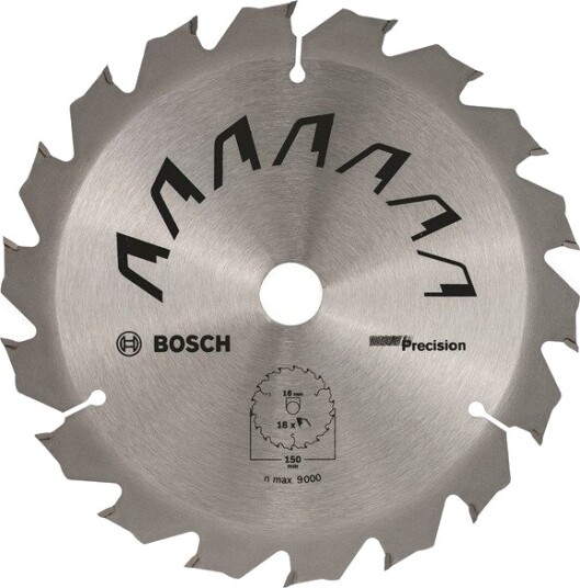 Bosch Sirkelsagblad PRECISION D= 150 mm, borediameter= 16 mm, T= 18